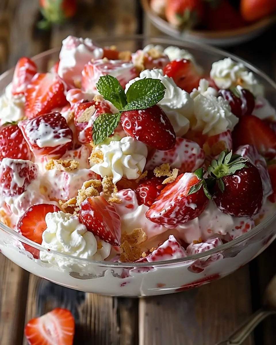 Strawberry Crack Salad: Indulgent Twist with Turkey Bacon and Chicken Ham