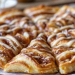 Cinnamon-Sugar Pizza made with Crescent Rolls