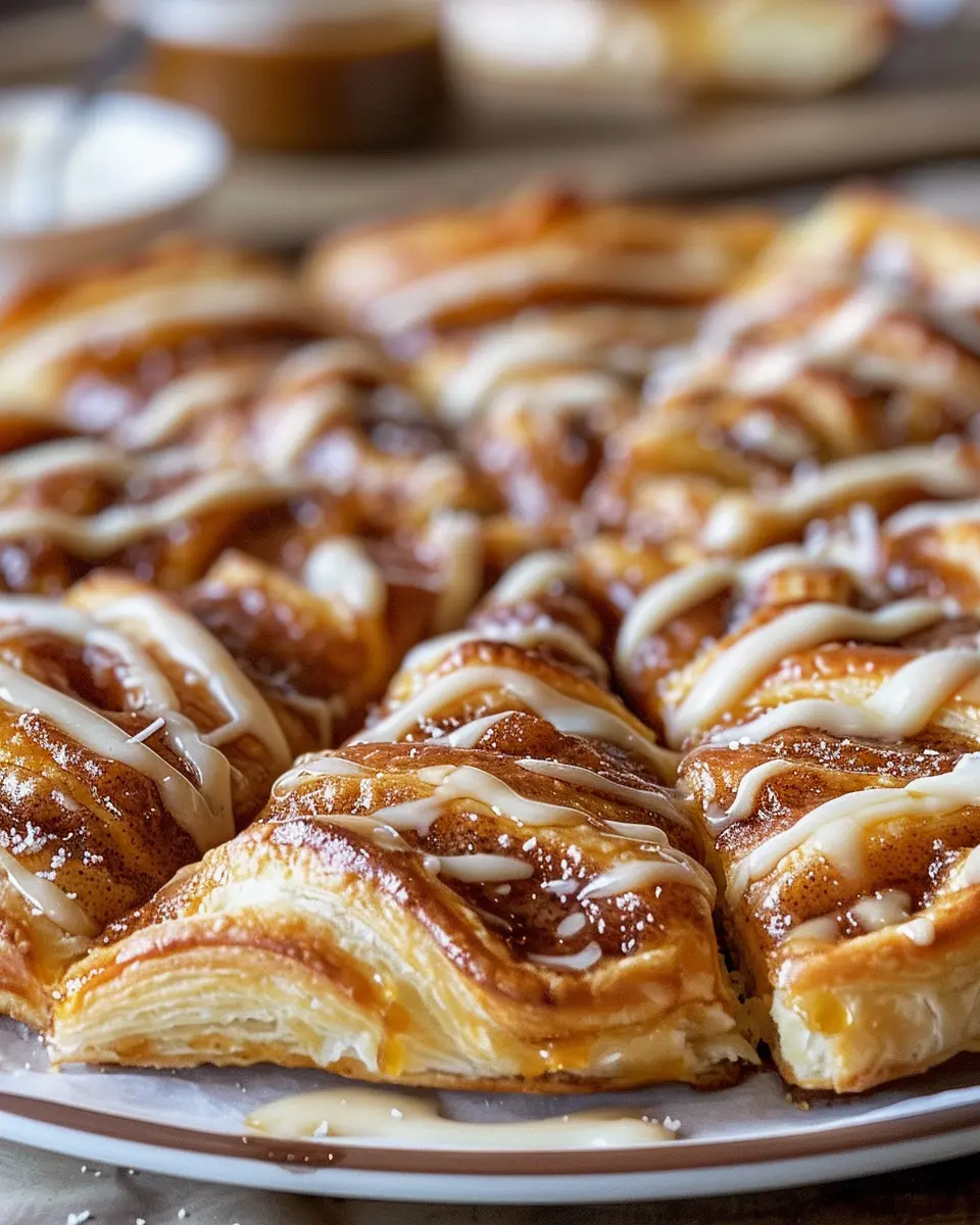 Cinnamon-Sugar Pizza made with Crescent Rolls: A Sweet Delight