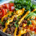 High-Protein Cheeseburger Bowls Recipe