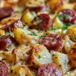 Cheesy Ranch Potatoes and Smoked Sausage