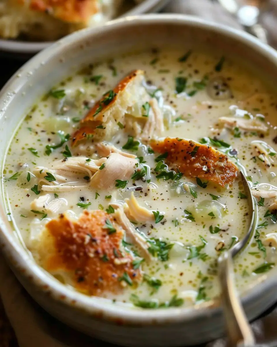 Garlic Parmesan Chicken Soup Recipe: A Cozy, Comforting Delight