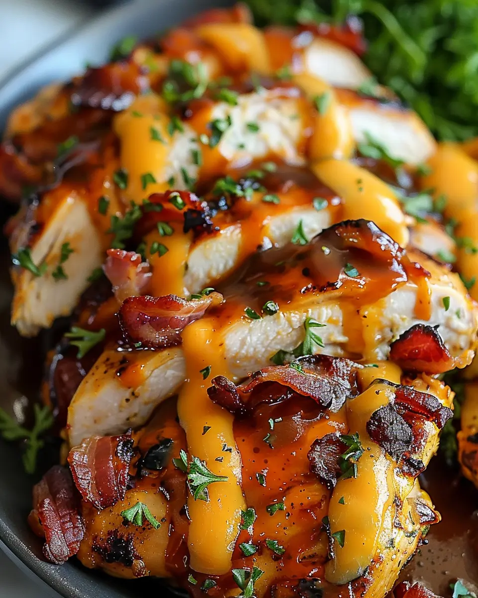 Cowboy BBQ Turkey Bacon Cheddar Chicken: Easy & Flavorful Delight