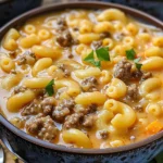 Cheeseburger Macaroni Soup: Creamy Comfort in Every Bowl