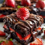 Chocolate Covered Strawberry Brownies