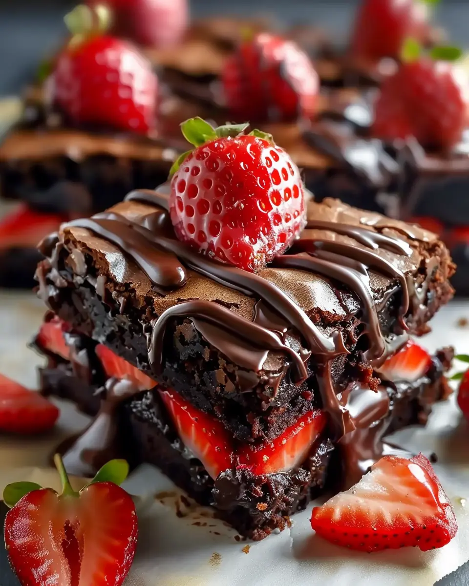 Chocolate Covered Strawberry Brownies: Indulgent and Easy Delight