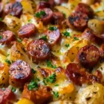 Cheesy Ranch Potatoes and Smoked Sausage