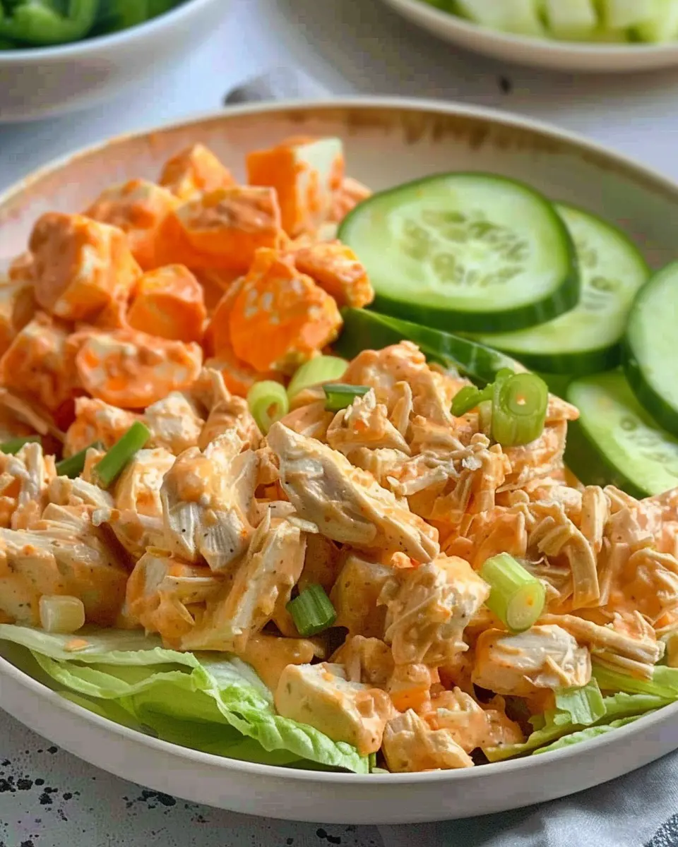 High Protein Buffalo Chicken Salad: Easy and Deliciously Healthy