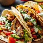 Grilled Mediterranean Chicken Tacos