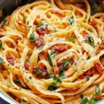 Vegan Creamy Sun Dried Tomato Pasta Recipe