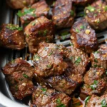 Air Fryer Garlic Butter Steak Bites