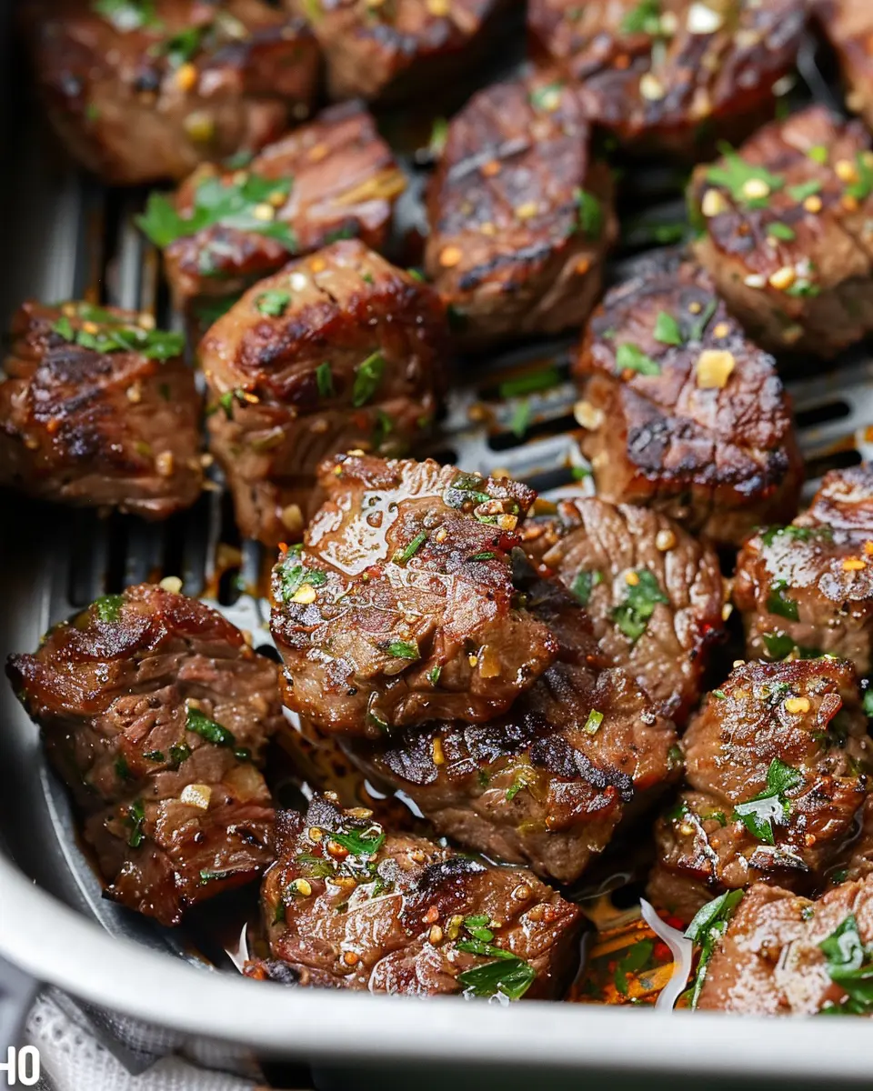 Air Fryer Garlic Butter Steak Bites: Easy, Juicy Delights at Home