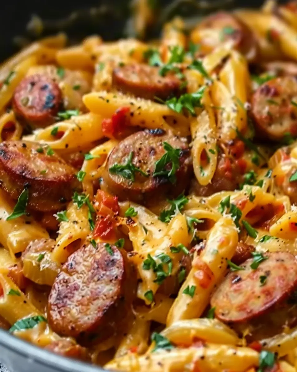 One-Pot Creamy Spicy Cajun Sausage Pasta: Easy &amp; Delicious Comfort Food