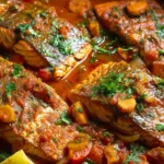 Classic Spicy Moroccan Fish in Rich Sauce
