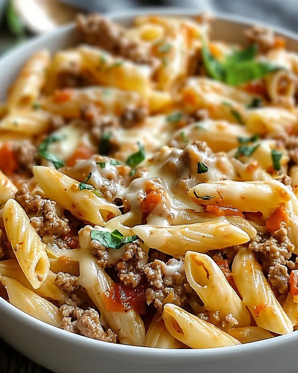 Creamy Rotel Pasta: Easy Ground Beef Recipe for Cozy Nights