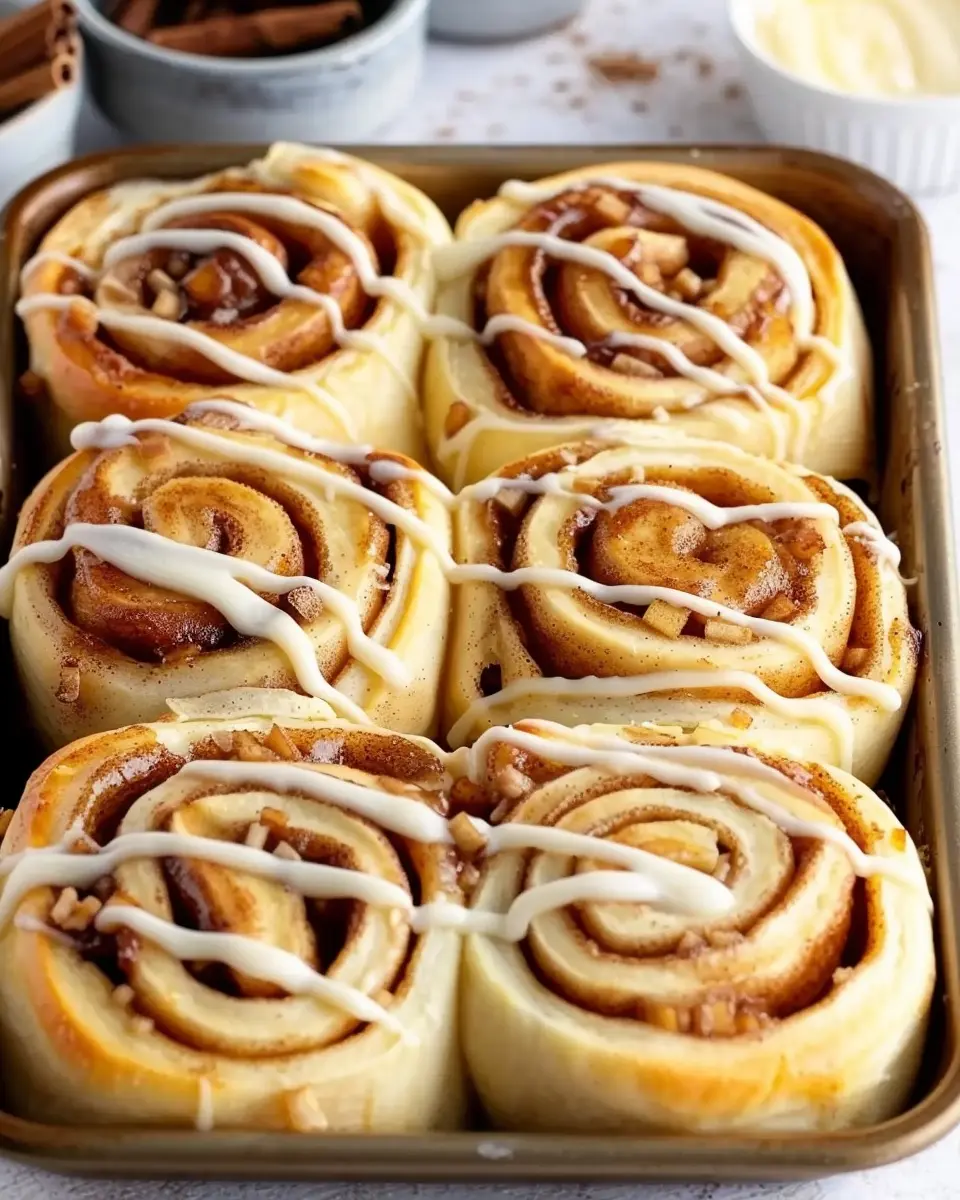 Soft-Baked Apple Cinnamon Rolls: Indulgent Comfort Food Delight