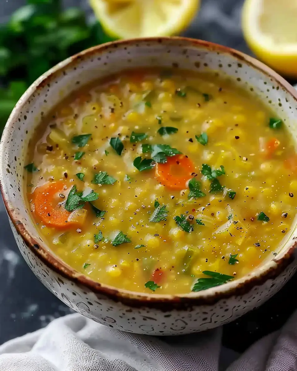 Zesty Nourishment in a Bowl: Lemon Lentil Soup for Cozy Nights
