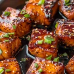 Honey Garlic Salmon Bites