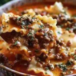 Mouthwatering One Pot Lasagna Soup