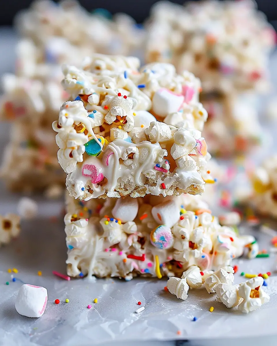Homemade Funfetti Marshmallow Popcorn Treats Recipe for Joyful Snacking