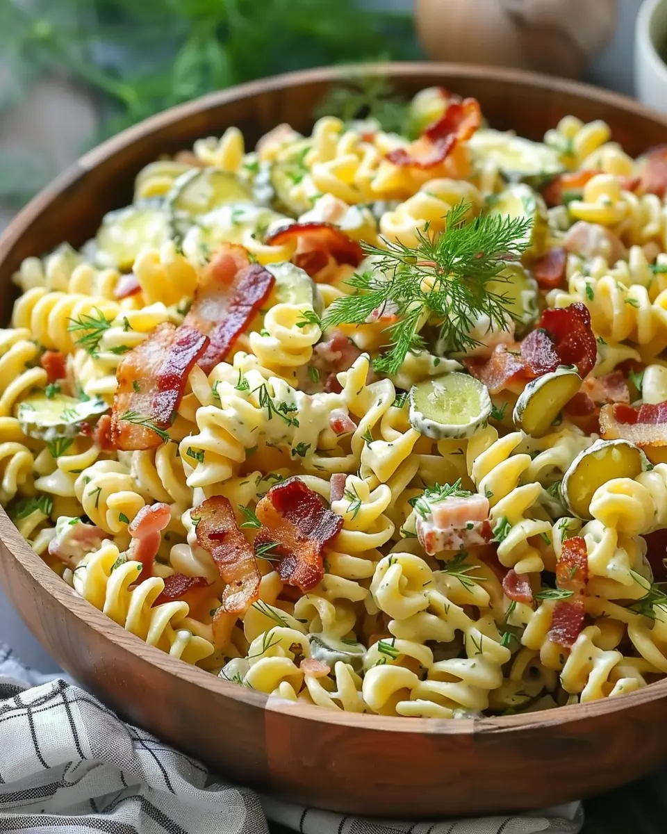 Dill Pickle Turkey Bacon Pasta Salad That Will Wow Your Taste Buds
