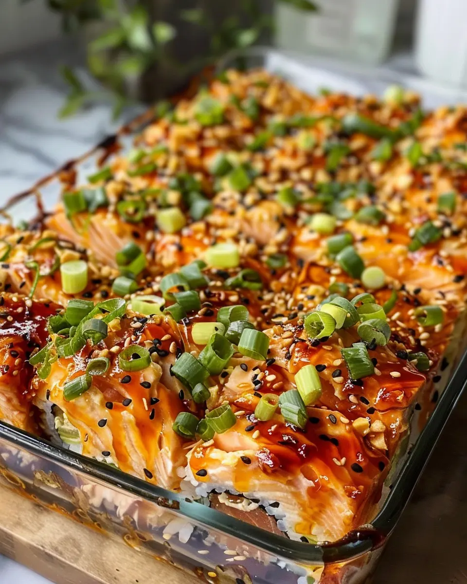 Spicy Salmon Sushi Bake: The Easy and Flavorful Family Favorite