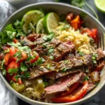 High Protein Steak Fajita Bowl