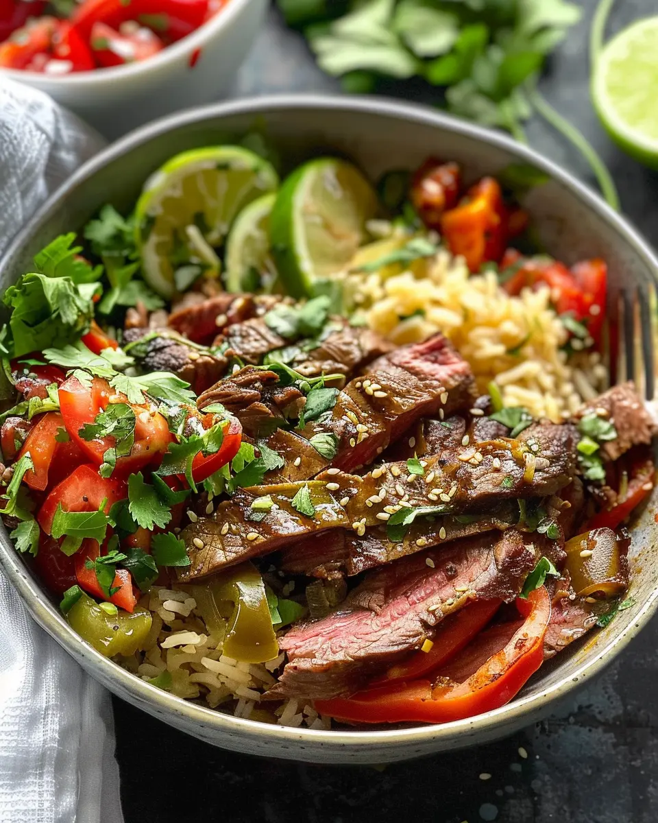 High Protein Steak Fajita Bowl: Easy, Flavorful &amp; Satisfying