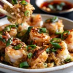 Crispy Rice with Spicy Shrimp Salad