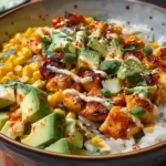 Street Corn Chicken Rice Bowl