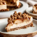 Vegan Apple Crumble Cheesecake