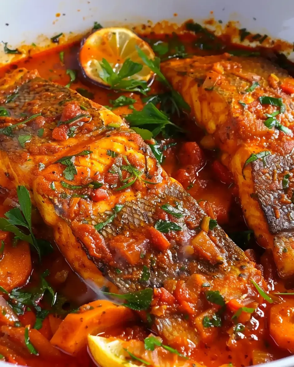 Classic Spicy Moroccan Fish in Rich Sauce: A Bold, Easy Delight