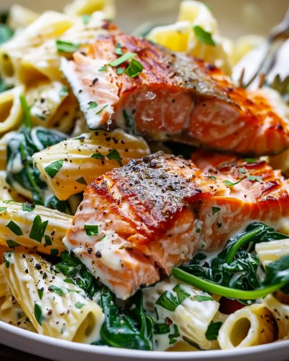 Salmon Spinach Pasta Dish: Easy and Nutritious Recipe to Try