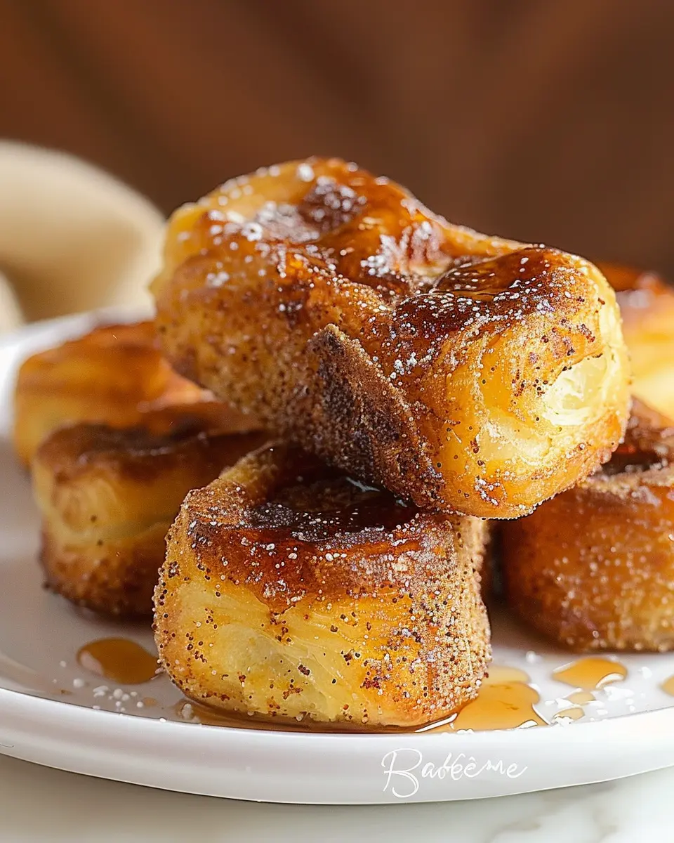 roulés façon pain perdu: Easy Comfort Food with Turkey Bacon