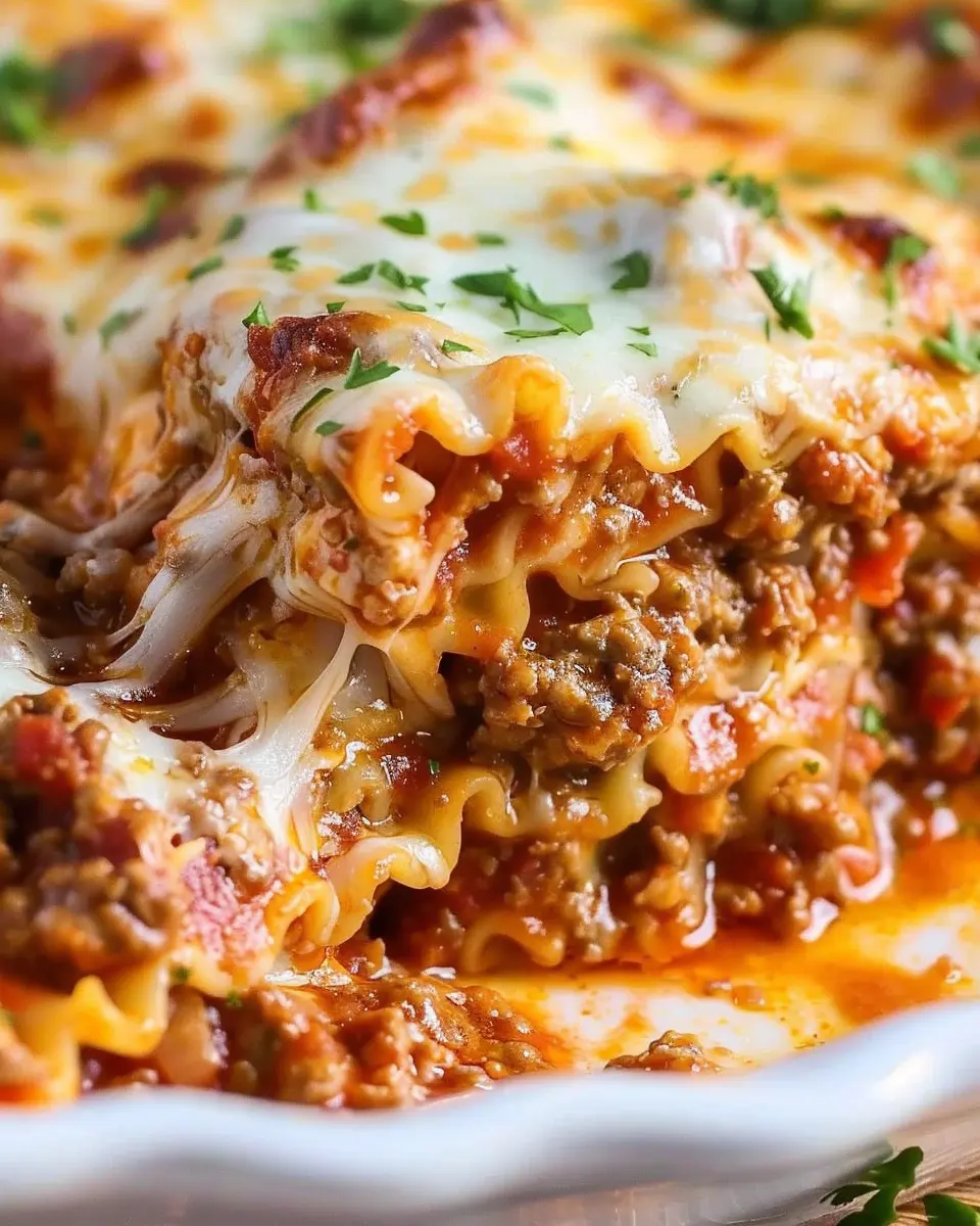 Easy Lasagna Recipe with Turkey Bacon and Chicken Ham Delight