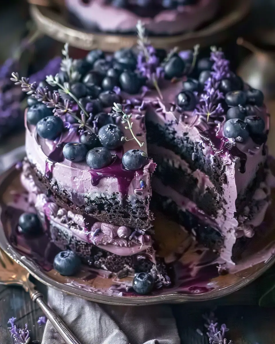 Blueberry Chocolate Lavender Dream Cake: The Best Indulgent Treat
