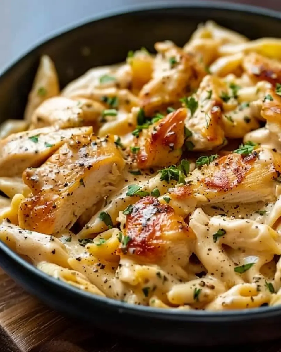 Creamy Cajun Chicken Pasta: Indulgent Turkey Bacon Twist Dinner