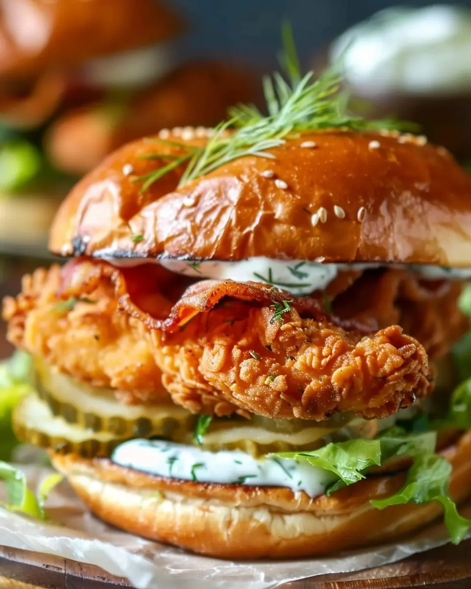 Crispy Dill Chicken Sandwich: The Best Homemade Delight