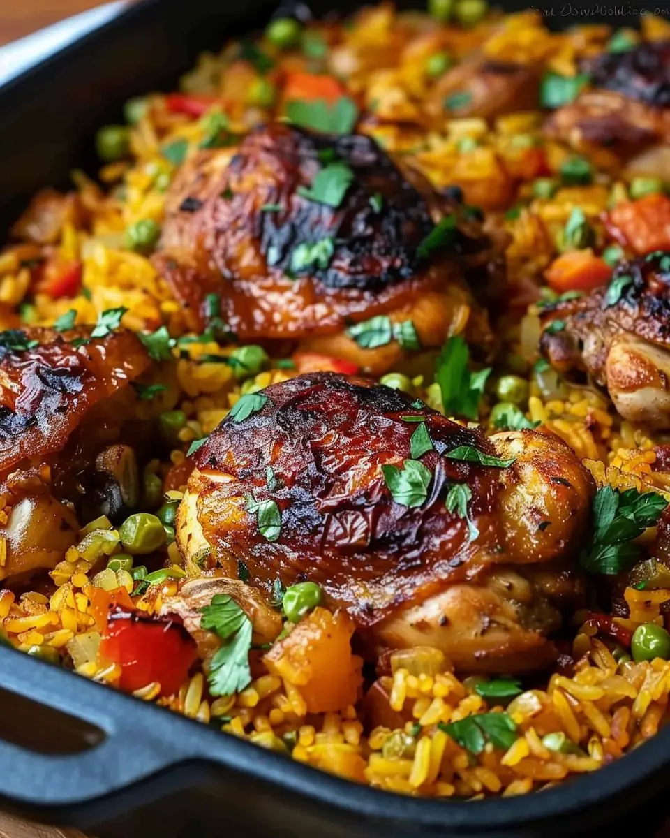 Caribbean Chicken and Rice: Easy &amp; Flavorful Comfort Dish