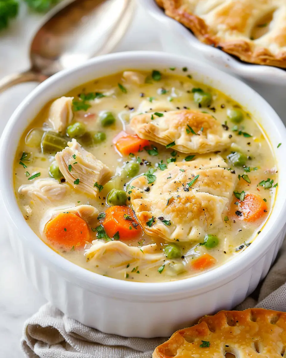 Chicken Pot Pie Soup: A Cozy, Heartwarming Delight with Turkey Bacon