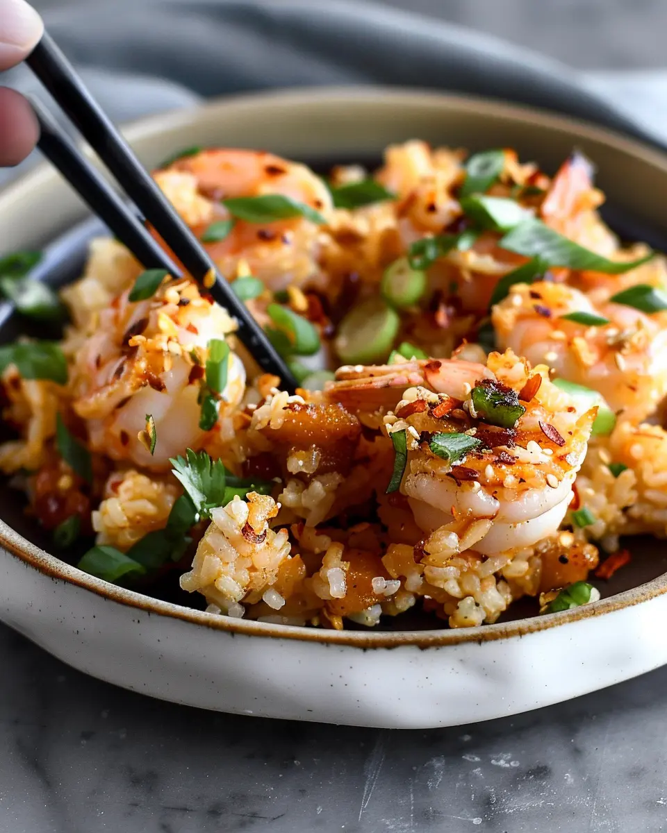Crispy Rice with Spicy Shrimp Salad: A Bold, Flavorful Delight
