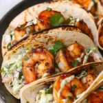 Cilantro Lime Shrimp Tacos with Creamy Slaw