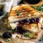 Blackberry Balsamic and Brie Grilled Cheese