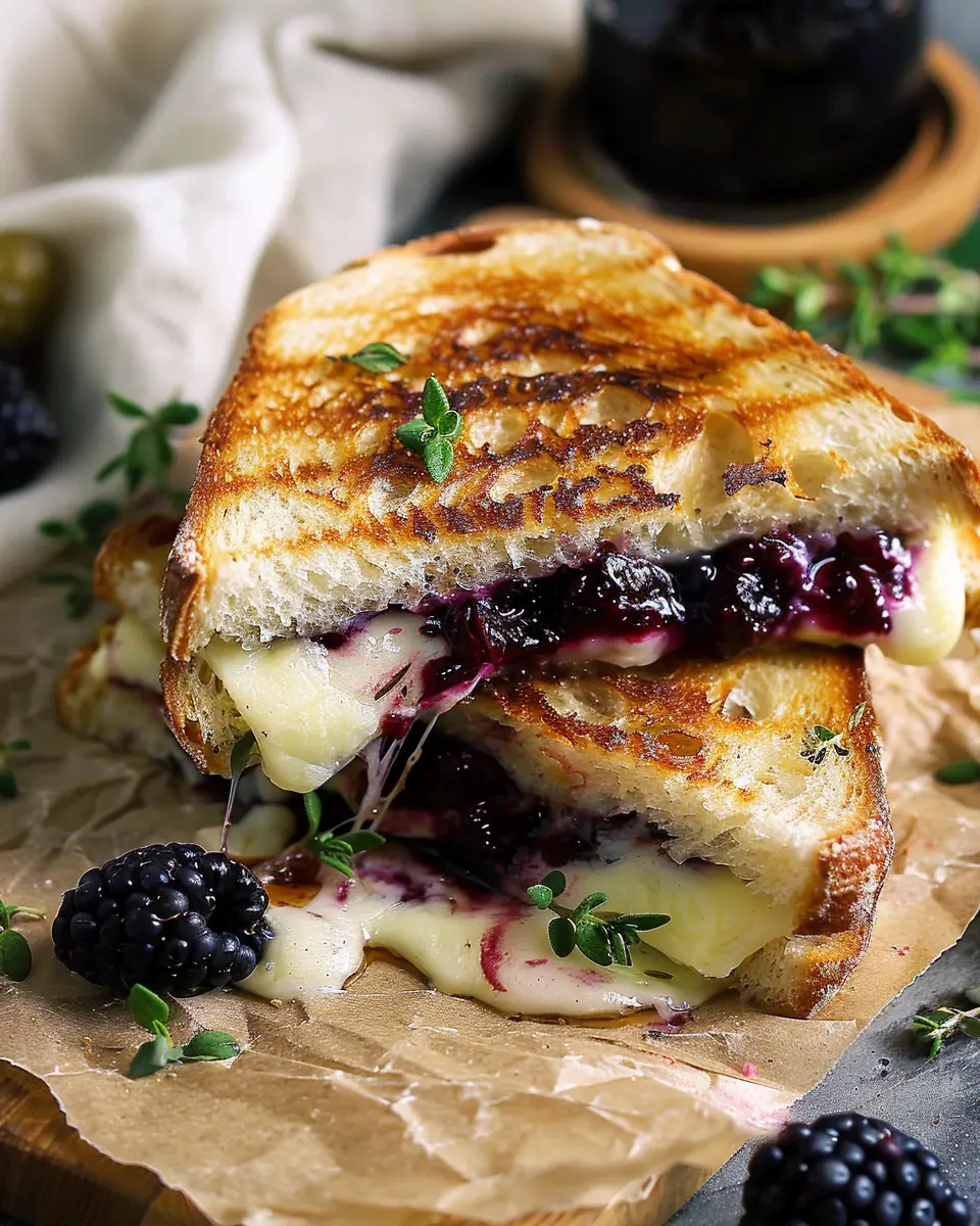 Blackberry Balsamic and Brie Grilled Cheese: An Indulgent Twist