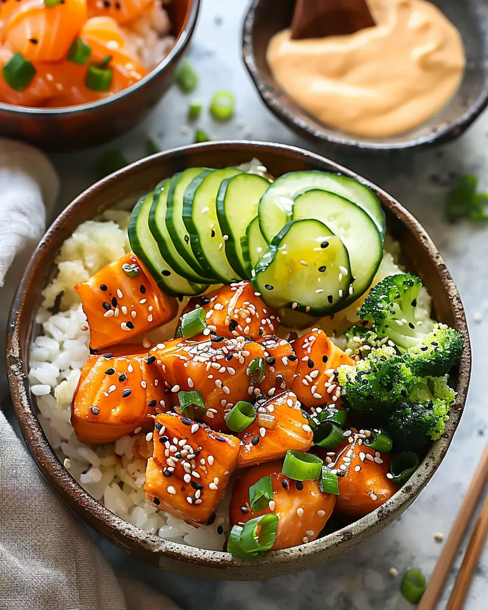 Bang Bang Salmon Bites Bowls: Easy, Flavorful Healthy Delight