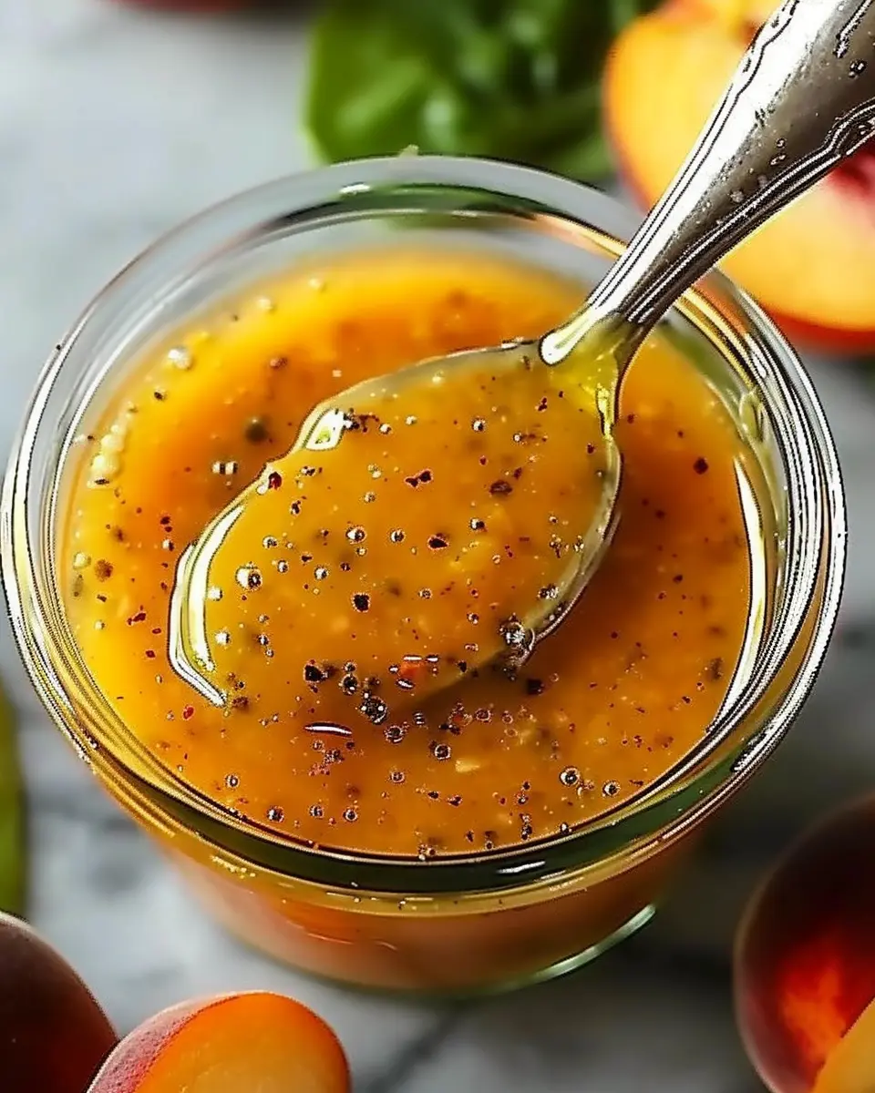Peach Honey Dijon Balsamic Vinaigrette: A Sweet Summer Delight for Your Salads