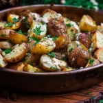 Creamy Mustard Roasted Potatoes