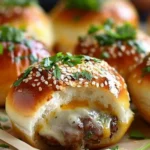 Garlic Parmesan Cheeseburger Bombs Recipe