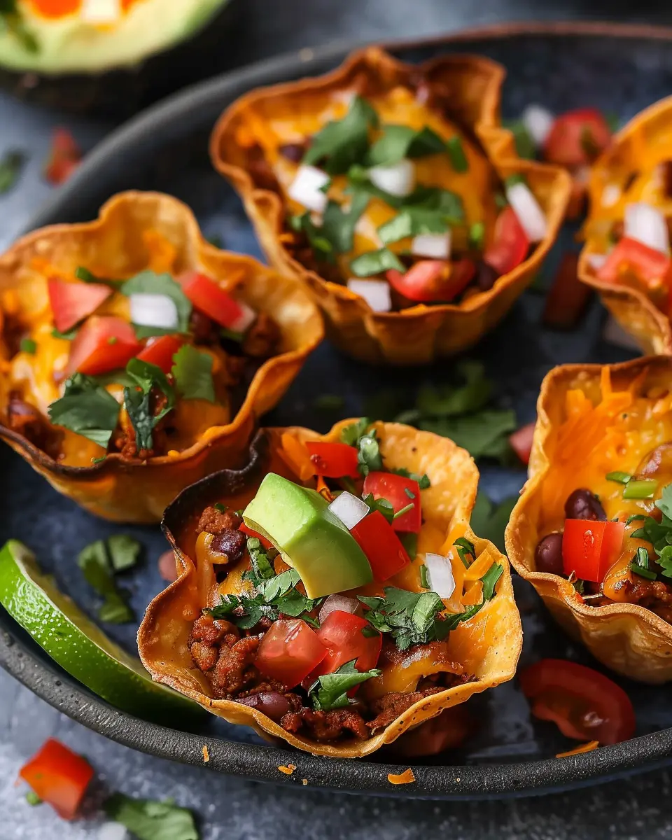 Easy Taco Cups: Indulgent Family Treat with Turkey Bacon & Beef